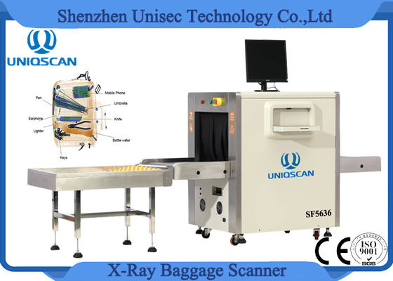 48AWG 철사 해결책 엑스레이 짐 검사 스캐너 1.0 KW SF5636 UNIQSCAN