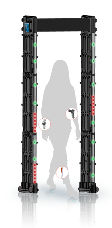 반대로 방해 24 검출 문 금속 탐지기, 휴대용 공항 보안 기계